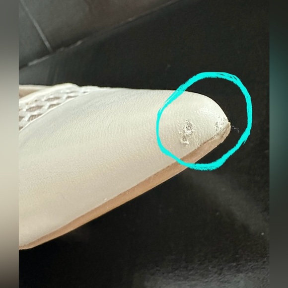 Nine West Cream Mesh Pointed Flats - Picture 14 of 16